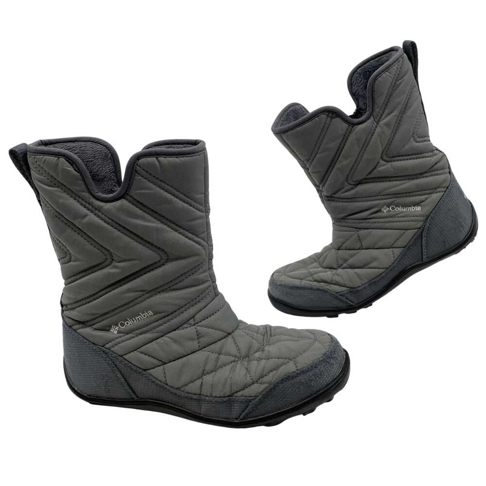 Columbia Gray Quilted Synthetic Winter Boots | Women’s Size 4